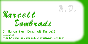 marcell dombradi business card
