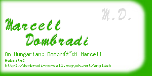 marcell dombradi business card